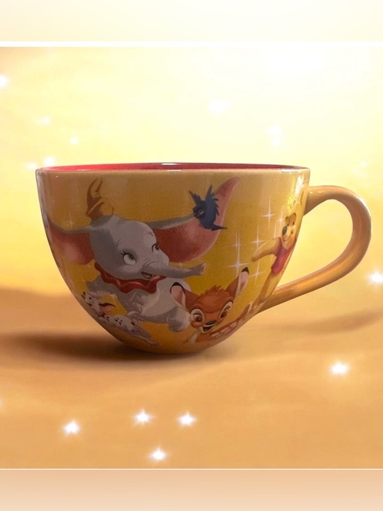 Disney Other - Retired Disney Friends Large Cappuccino or Soup Mug Dumbo Bambi Stitch Pooh